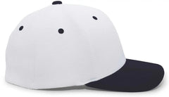 Pacific Headwear 498F M2 Performance Flexfit Cap - White Navy