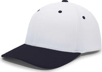 Pacific Headwear 498F M2 Performance Flexfit Cap - White Navy - White Navy / 6 1/2’’ - 7’’
