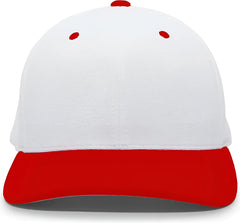 Pacific Headwear 498F M2 Performance Flexfit Cap - White Red