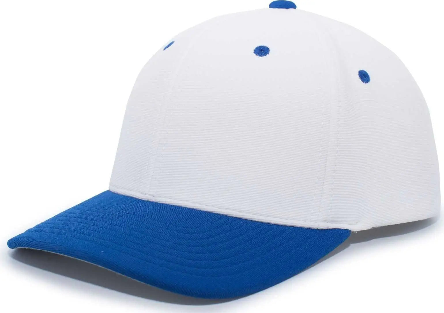 Pacific Headwear 498F M2 Performance Flexfit Cap - White Royal - White Royal / 6 1/2’’ - 7’’