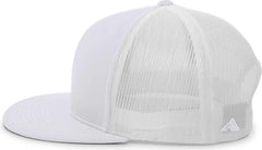 Pacific Headwear 4D3 D-Series Trucker Snapback Cap - Silver - Silver / 7’’ - 7 7/8’’