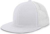 Pacific Headwear 4D3 D-Series Trucker Snapback Cap - Silver - Silver / 7’’ - 7 7/8’’