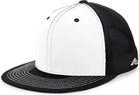 Pacific Headwear 4D3 D-Series Trucker Snapback Cap - White Black Black - White Black Black / 7’’ - 7 7/8’’