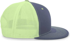 Pacific Headwear 4D3 Trucker D-Series Snapback Cap - Graphite Neon Yellow - Dark Gray Yellow / 7’’ - 7 7/8’’