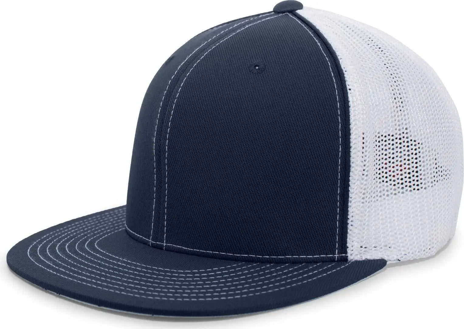 Pacific Headwear 4D5 D-Series Trucker Flexfit Cap - Navy White - Navy White / 6 3/8’’ - 6 7/8’’