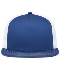 Pacific Headwear 4D7 D-Series 5-Panel Trucker Snapback Cap - Royal White Royal - Royal White Royal / 7’’ - 7 7/8’’