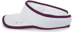 Pacific Headwear 510V Lite Series All-Sport Active Visor - White Maroon - White Maroon / 7’’ - 7 7/8’’