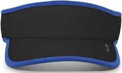 Pacific Headwear 510V Performance Hook-and-Loop Visor - Black Royal - Black Royal / 7’’ - 7 7/8’’