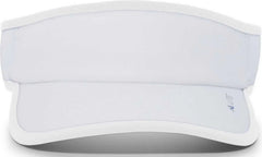 Pacific Headwear 510V Performance Hook-and-Loop Visor - White White - White White / 7’’ - 7 7/8’’