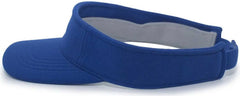Pacific Headwear 598V M2 Performance Hook-And-Loop Visor - Royal - Royal / 7’’ - 7 7/8’’