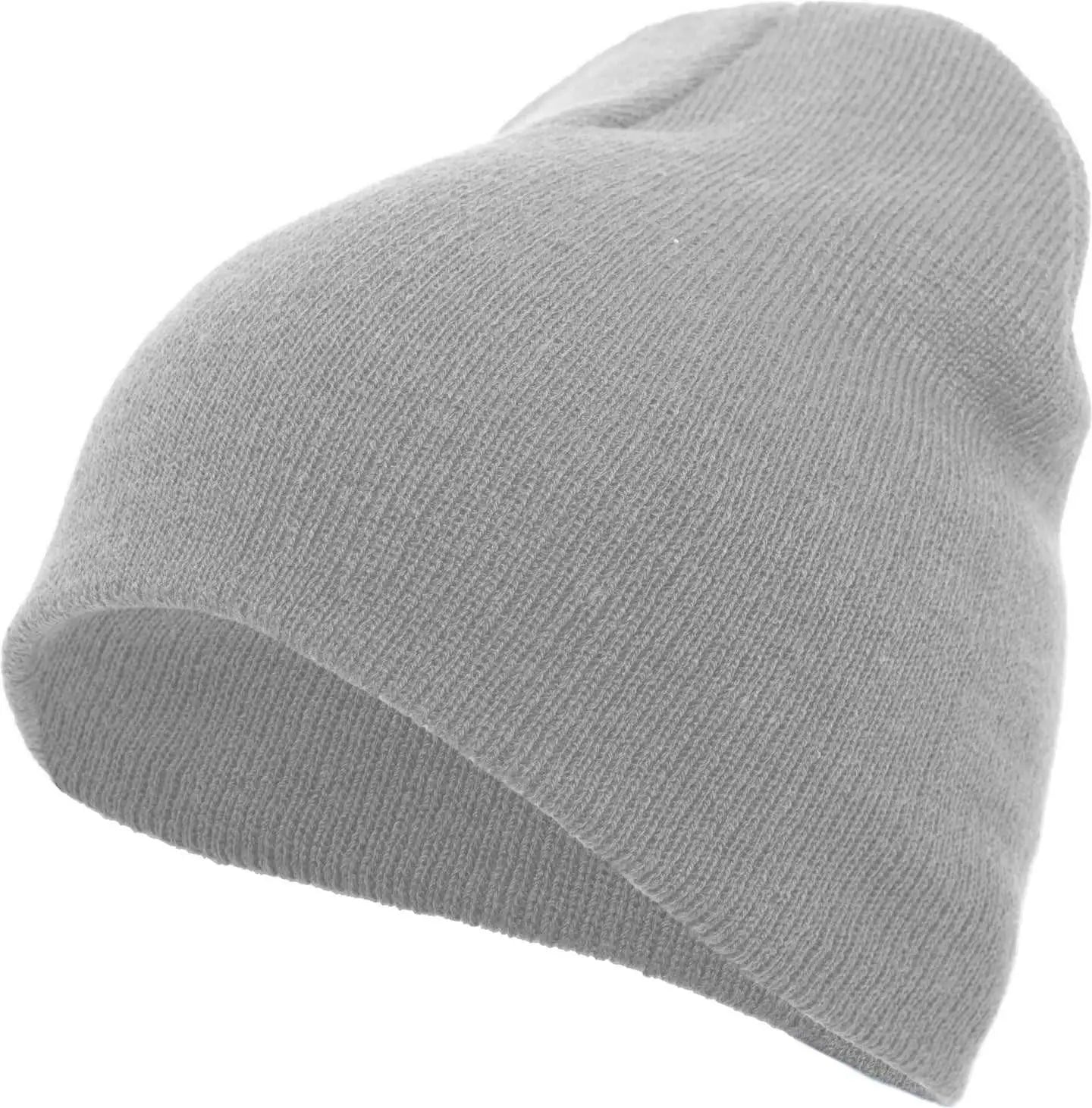 Pacific Headwear 601K Basic Knit Beanie - Silver - Silver / 7’’ - 7 7/8’’