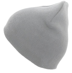 Pacific Headwear 601K Basic Knit Beanie - Silver - Silver / 7’’ - 7 7/8’’
