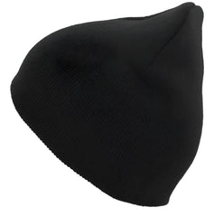 Pacific Headwear 601K Knit Beanie - Black - Black / 7’’ - 7 7/8’’