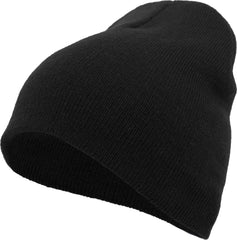 Pacific Headwear 601K Knit Beanie - Black - Black / 7’’ - 7 7/8’’