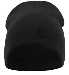 Pacific Headwear 601K Knit Beanie - Black - Black / 7’’ - 7 7/8’’