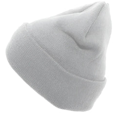 Pacific Headwear 621K Knit Cuff Beanie - Silver - Light Gray / 7’’ - 7 7/8’’