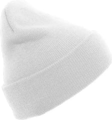 Pacific Headwear 621K Knit Cuff Beanie - White - White / 7’’ - 7 7/8’’