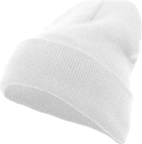 Pacific Headwear 621K Knit Cuff Beanie - White - White / 7’’ - 7 7/8’’