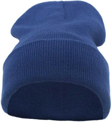 Pacific Headwear 621K Knit Fold Over Beanie - Royal - Royal / 7’’ - 7 7/8’’