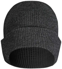 Pacific Headwear 627K Waffle Knit Cuff Beanie - Black - Black / 7’’ - 7 7/8’’