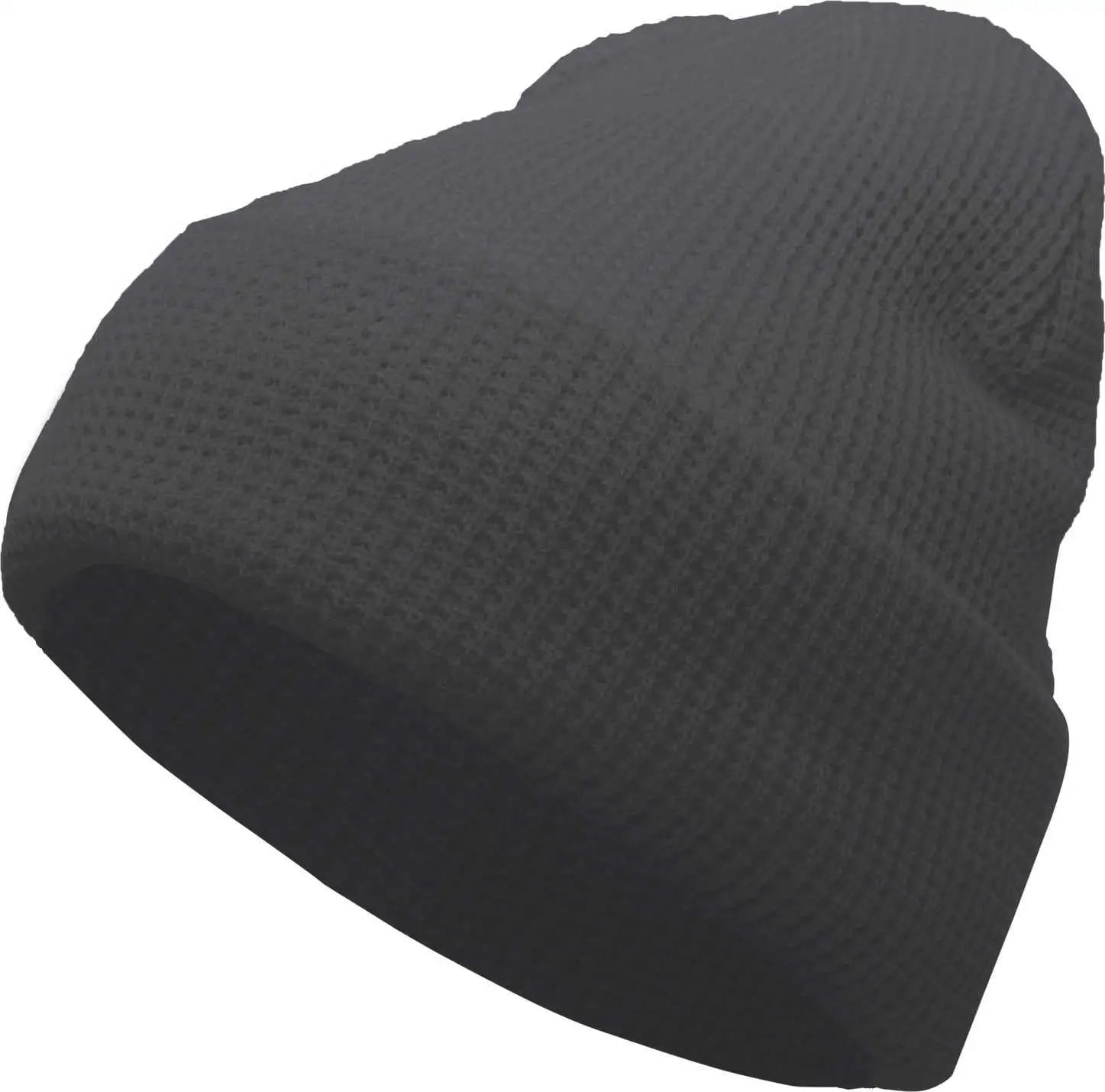Pacific Headwear 627K Waffle Knit Cuff Beanie - Graphite - Dark Gray / 7’’ - 7 7/8’’
