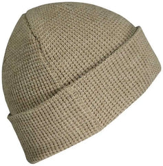 Pacific Headwear 627K Waffle Knit Cuff Beanie - Walnut - Dark Gray / 7’’ - 7 7/8’’