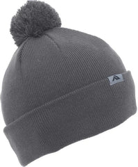 Pacific Headwear 641K Pom-Pom Cuff Beanie - Graphite - Dark Gray / 7’’ - 7 7/8’’