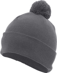 Pacific Headwear 641K Pom-Pom Cuff Beanie - Graphite - Dark Gray / 7’’ - 7 7/8’’