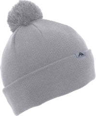 Pacific Headwear 641K Pom-Pom Cuff Beanie - Silver - Light Gray / 7’’ - 7 7/8’’