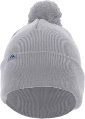 Pacific Headwear 641K Pom-Pom Cuff Beanie - Silver - Light Gray / 7’’ - 7 7/8’’