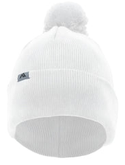 Pacific Headwear 641K Pom-Pom Cuff Beanie - White - White / 7’’ - 7 7/8’’