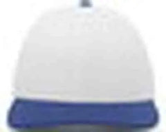 Pacific Headwear 705W Pro-Wool Hook-and-Loop Cap - White Royal