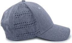 Pacific Headwear 747 Perforated Hook-and-Loop Cap - Chambray Heather - Chambray / 7’’ - 7 7/8’’