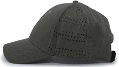 Pacific Headwear 747 Perforated Hook-and-Loop Cap - Loden Heather - Brown / 7’’ - 7 7/8’’