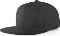 Pacific Headwear 750 Wool Heather Snapback Cap - Dark Heather - Dark Heather / 7’’ - 7 7/8’’