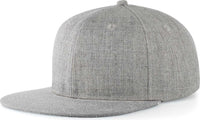 Pacific Headwear 750 Wool Heather Snapback Cap - Light Heather - Light Gray / 7’’ - 7 7/8’’