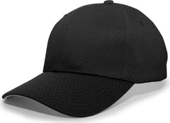 Pacific Headwear 805M Coolport Mesh Hook-and-Loop Cap - Black - Black / 6 1/2’’ - 7’’