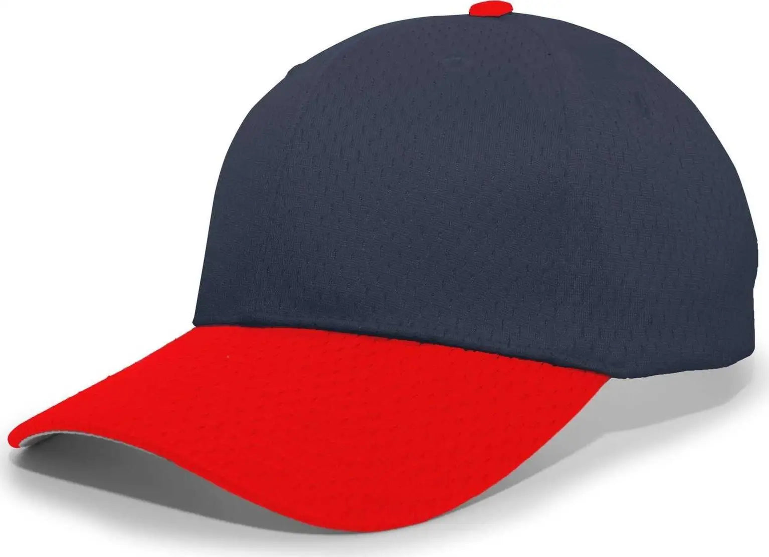 Pacific Headwear 805M Coolport Mesh Hook-and-Loop Cap - Navy Red - Navy Red / 6 1/2’’ - 7’’