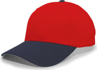 Pacific Headwear 805M Coolport Mesh Hook-and-Loop Cap - Red Navy - Red Navy / 6 1/2’’ - 7’’