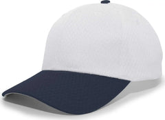 Pacific Headwear 805M Coolport Mesh Hook-and-Loop Cap - Silver Navy - Light Gray Navy / 6 1/2’’ - 7’’