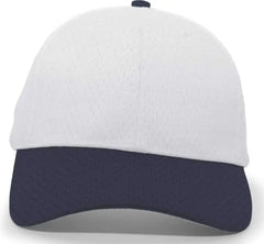 Pacific Headwear 805M Coolport Mesh Hook-and-Loop Cap - Silver Navy