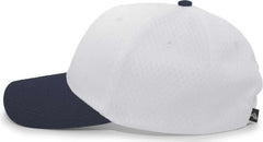 Pacific Headwear 805M Coolport Mesh Hook-and-Loop Cap - Silver Navy