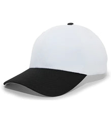 Pacific Headwear 805M Coolport Mesh Hook-and-Loop Cap - White Black