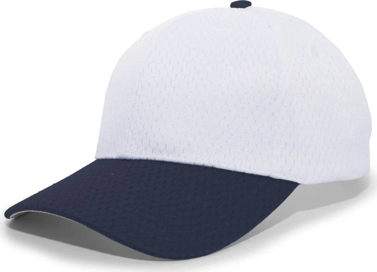 Pacific Headwear 805M Coolport Mesh Hook-and-Loop Cap - White Navy - White Navy / 6 1/2’’ - 7’’