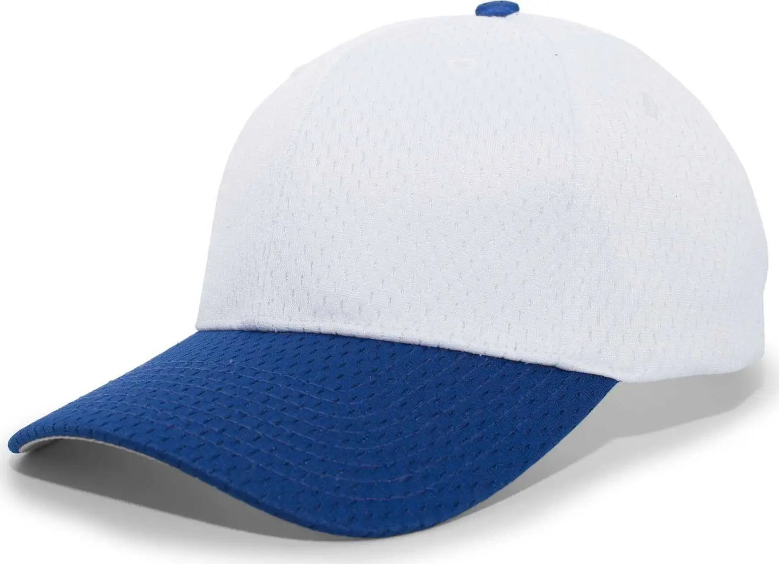 Pacific Headwear 805M Coolport Mesh Hook-and-Loop Cap - White Royal - White Royal / 6 1/2’’ - 7’’
