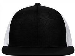 Pacific Headwear ES341 Premium M2 Performance Trucker Flexfit Cap - Black White