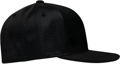 Pacific Headwear ES341 Premium M2 Performance Trucker Flexfit Cap - Black