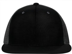 Pacific Headwear ES341 Premium M2 Performance Trucker Flexfit Cap - Black Graphite