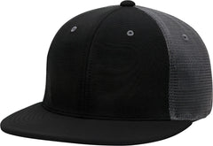 Pacific Headwear ES341 Premium M2 Performance Trucker Flexfit Cap - Black Graphite - Black Dark Gray / 6 3/8’’ - 6 7/8’’