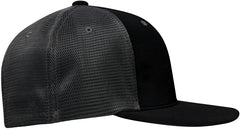 Pacific Headwear ES341 Premium M2 Performance Trucker Flexfit Cap - Black Graphite